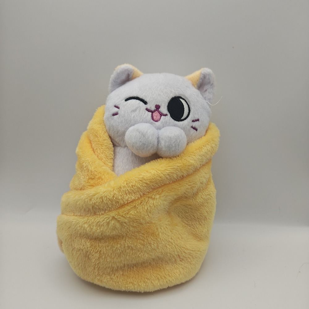 Uncute Purritos Yellow Mango Kitty Cat Plush 7" D32